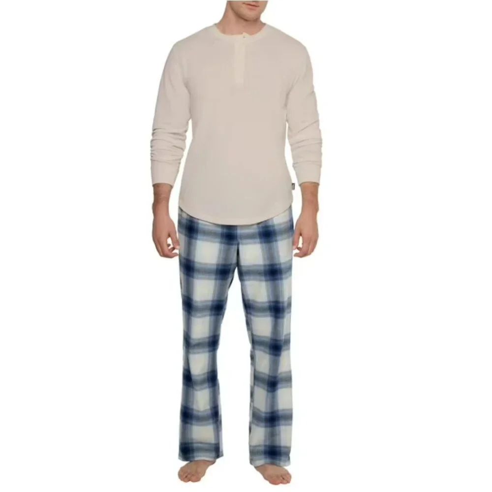 Eddie Bauer Men's 2 Piece Flannel Pajama Set In Size Small NWT